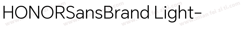 HONORSansBrand Light字体转换